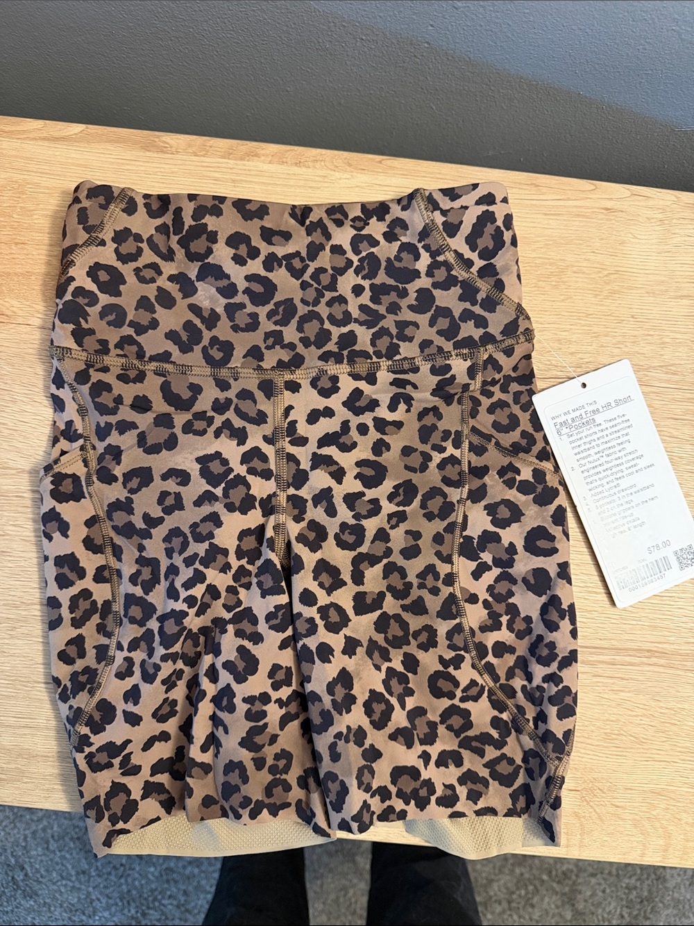 True Leopard Fast and Free 6” shorts